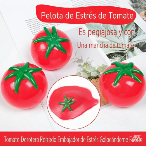pack x16u Squishy Tomate Loco Divertido Antiestres Fidget Toy Full