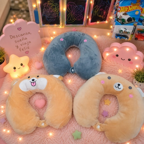 Almohada De Viaje Infantil oso cocker