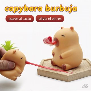 Caja x12u Squishy antiestrés capybar burbuja