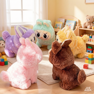 Labubu peluche camina sonido c/luz