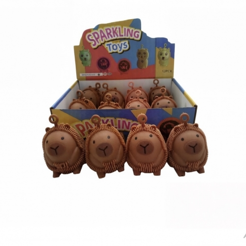 Squishy yoyo capybara antiestrés con luz
