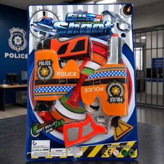 Kit Pistola De Juguete Arma Dardos Policia