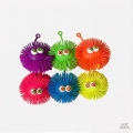 Caja x24u Squishy yoyo ojo grande antiestrés con luz
