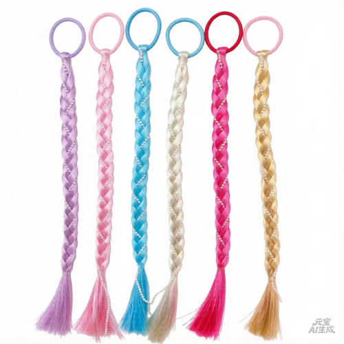 Colita Pelo Sintético Extensiones Trenza Fantasía Nena