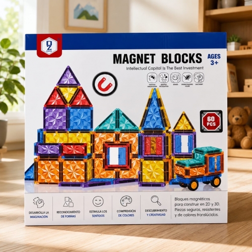 Bloque mágica con imán 60pcs