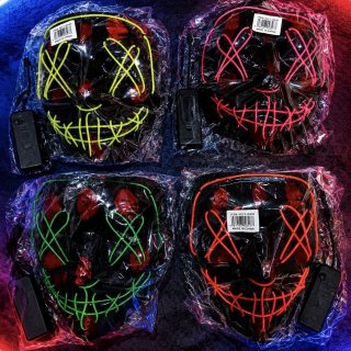 Máscara LED Luminosa para Halloween