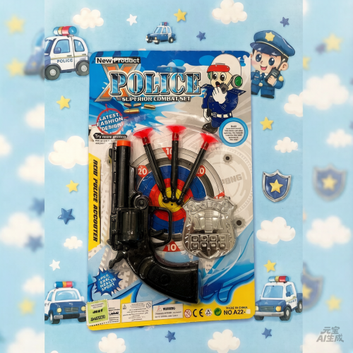 set de policia pistola