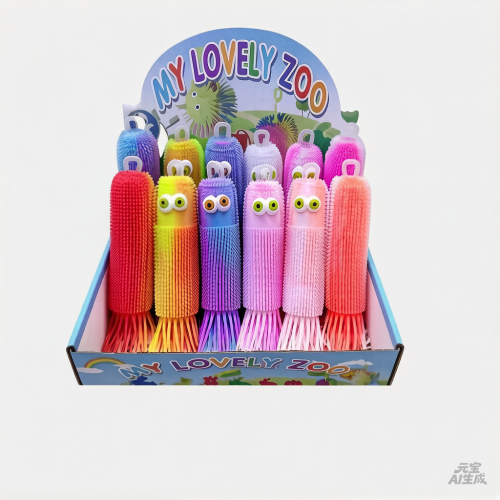 Caja x24u Squishy yoyo antiestrés pulpo con luz