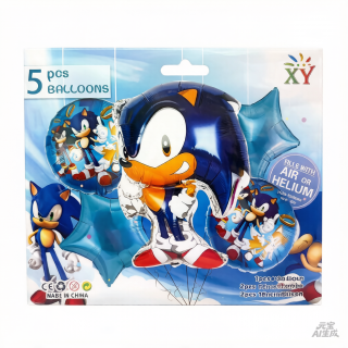 Set de globo 5pcs Sonic