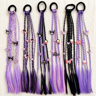 Pelo kuromi trenza 6 tira