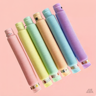 Tubo pastel Plegable Sensorial Juego Con Luz Antiestres X6 Unidades