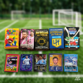 Caja carta de messi afa pokemon estrellas de futbol y Mario x31 cartas
