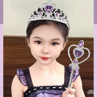 Set Disfraz D KUROMI Corona Varita Infantil