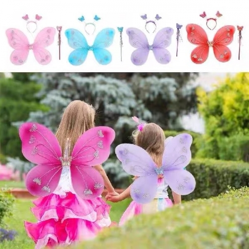ala mariposa con vincha y barito
