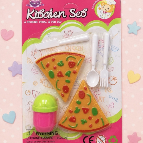 set pizza con cubierto
