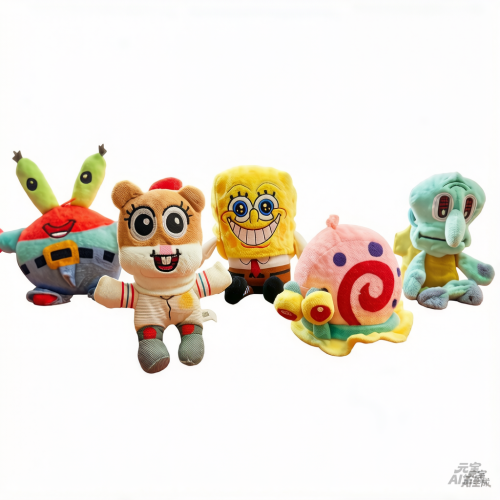 Llavero peluche esponjas
