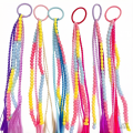 Cola pelo trenza multicolor