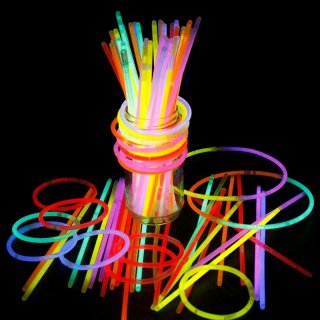 50 varitas led cotillón luminoso neon química