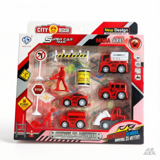 set de bombero vehiculos