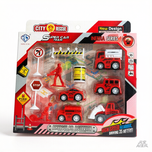 set de bombero vehiculos
