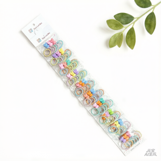 Broches + Gomitas Para Cabello Set Cute Kawai