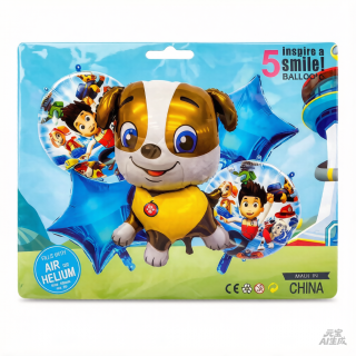 Set de globo 5pcs Paw Patrol Tracker
