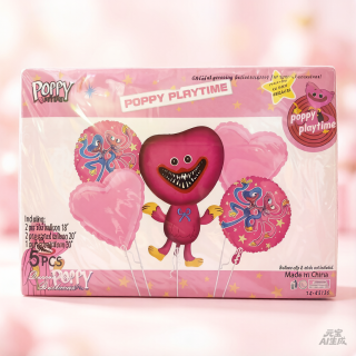 Set de globo 5pcs poppy