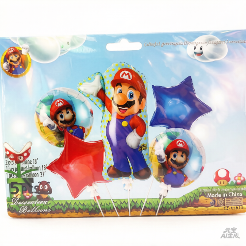 Set de globo 5pcs Mario