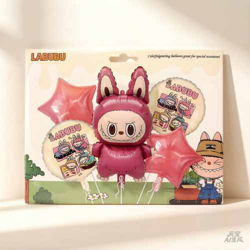 Set de globo 5pcs Labubu