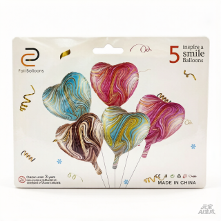 Set de globo 5pcs corazón