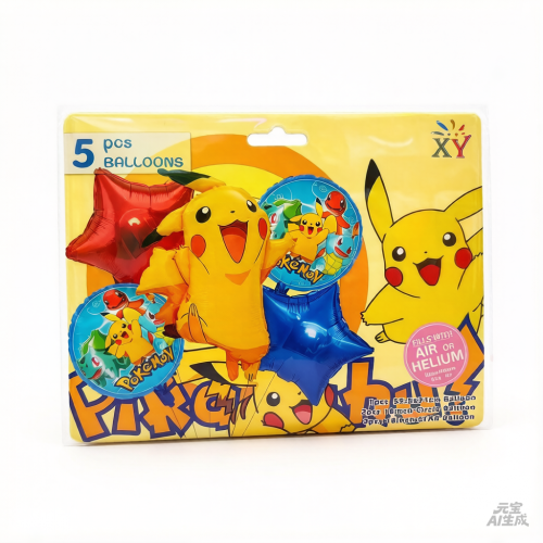 Set de globo 5pcs Pikachu