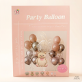 set de globo oso rosa 22pcs