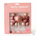 Set de globo rosa con moño 34pcs