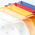 Papel Coreano Bopp Diseño corazón 20u / 56x56cm