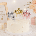 Set de esferas decorativas para torta con mono 3pcs
