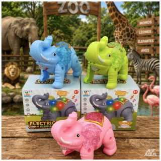 Elefante Camina Luz Y Sonido