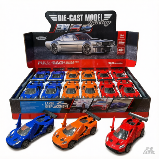 Auto Deportivo de Metal 1:32 con Puertas Abatibles