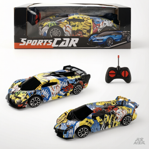 Auto Deportivo a Control Remoto con Diseño Graffiti