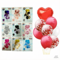 Set de globo corazón 9pcs