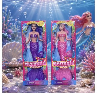 Muñeca sirena con luz