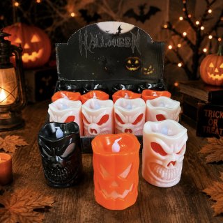 Vela calavera led Halloween