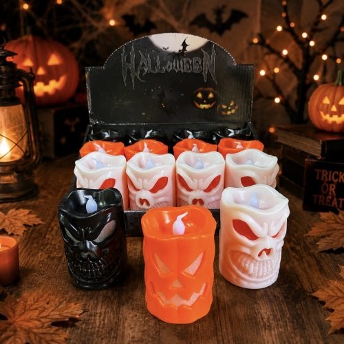 Vela calavera led Halloween